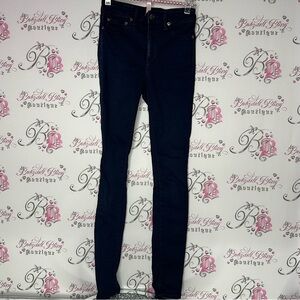 Paradise mine jegging pants denim dark blue skinny jeans high rise aritzia